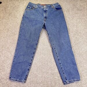 VTG Levis 550 Classic Relaxed Jeans Womens 14 Misses Short Blue 2003 Mom Jeans